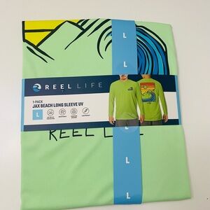 Reel Life Men's Long Sleeve Jax Beach UV Protective Shirt
